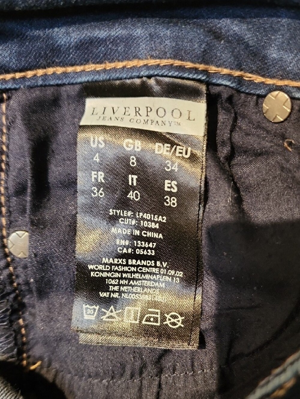 Liverpool Jeans Company Women's Dark Blue Skinny Boot Cut Jeans - Picture 9 of 9